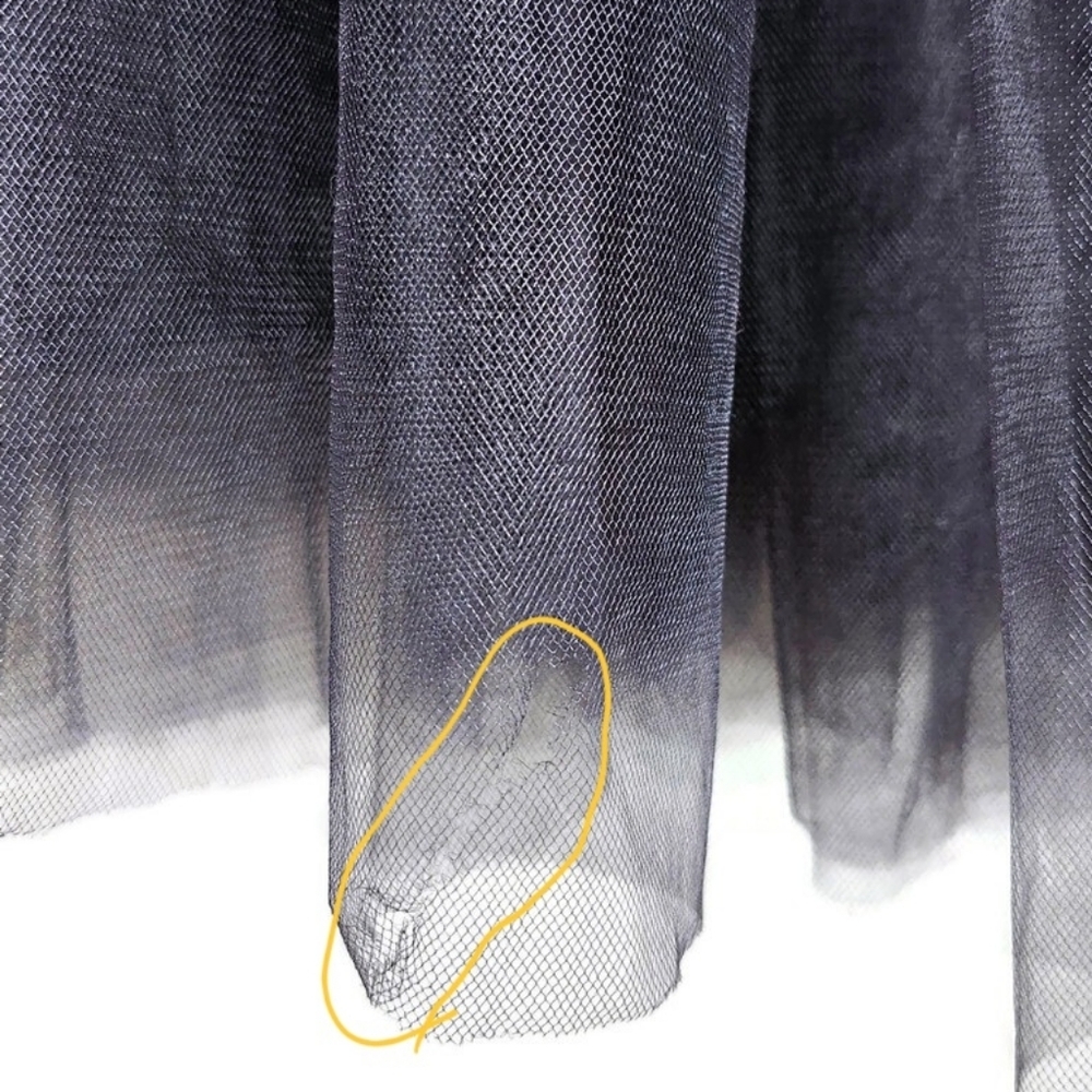 Elizabeth and James Everleigh Black Layered Tulle A-Line Tutu Style Midi Skirt - Picture 13 of 13